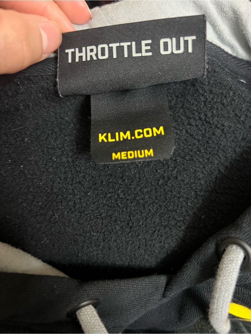 Klim Hoodie Mens Medium Sweatshirt Pullover Motor Sport Black - Picture 8 of 8
